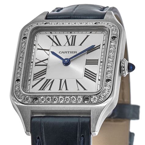 cartier santos diamond case|cartier santos dumont watch.